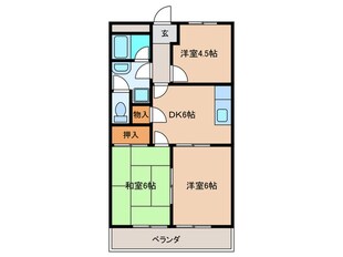 クラウンズマンションの物件間取画像